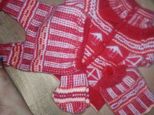 Red Patterned Sweater