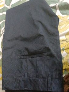 Navy Blue Dotted Trouser