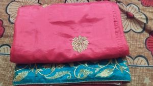 Party Wear Saree With Stritched Blouse