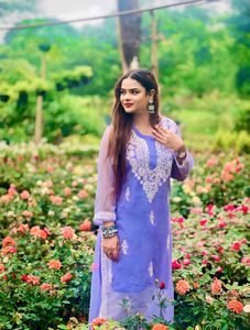 Lavender Kurta With Inner
