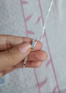 Real Silver Link Ring Chain