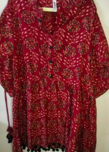 Floral Print Tunic Top