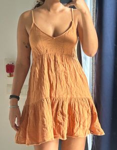 Orange/brown Sundress - Size Small