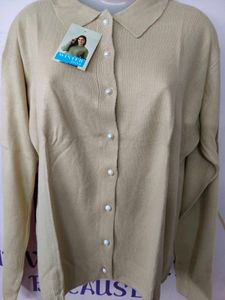 Elegant Button-Down woolen Shirt