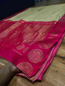 Cotton Silk saree with blouse