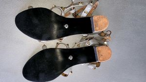 Studded Gray Sandals