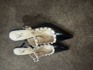Black Studded Heels