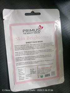 Primus Skin Brightening Sheet Mask