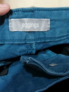 Vintage Top &amp; Blue Pants Set