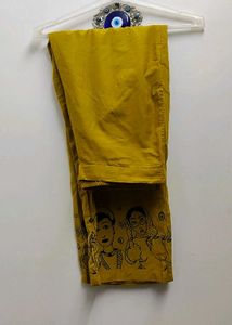 Yellow Printed Kurta