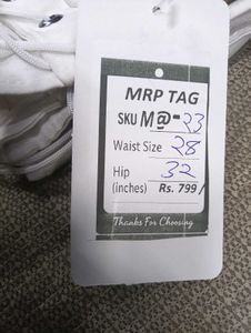 M@23 Size-28 White High-Waisted Jeans