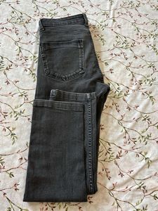 Gray Wash Denim Jeans