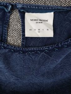 Denim Long Sleeve Top
