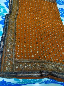 beautiful sequence saree