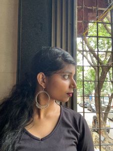 Oxidised Hoop Jhumka