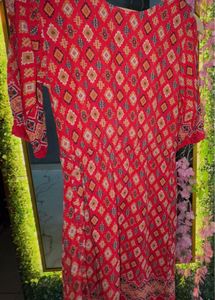 Red Printed Dress