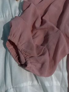 Dusty Rose Off-Shoulder Top