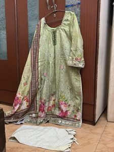Party Wear Digital Print Embroidery Dress