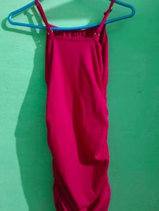 Chic Hot Pink Bodycon Mini Dress