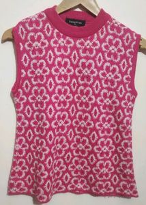 Rose Color Winter Sweater For Girl 8- 9 Year