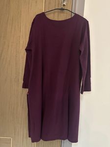 Elegant Embroidered Purple Kurta