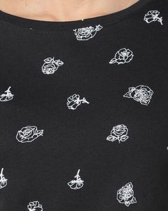 Printed Black T-shirt