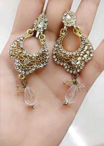 7 Combo Vintage Gold Tone Bracelet With Hair Acce