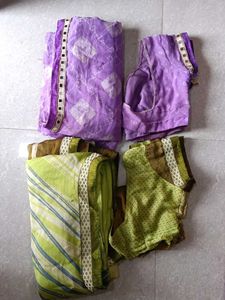 Today Sale Only 🥳🥳 🎉 2 Saree Combo