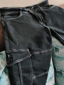 Cool Black Cargo Jeans