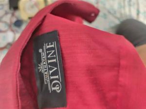 Red Long Sleeve Button-Down Shirt