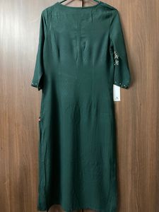 Bottle Green “W” Kurta