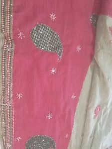 Pista Green Saree