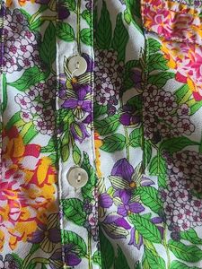 Haute Curry Floral Tunic Top Size L