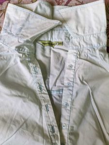 Stylish Blue Long Sleeve Shirt