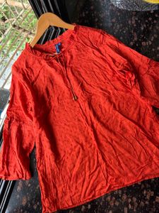 Rust brown Formal top