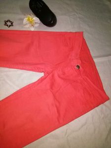 Coral Skinny Jeans