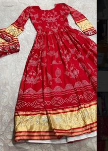 Red Long Traditional Lehenga