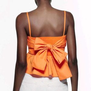 Zara Back Tied Knit Top