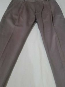 Brown Pleated Dress Pants