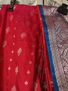 Red Ethnic ready to wear saree