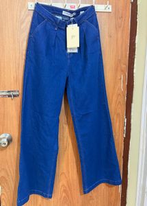 Kotty Wide Leg Blue Jeans
