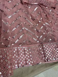 Pink Sequin Lehenga Choli