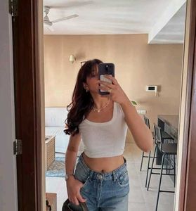 Zara White Square Neck Top