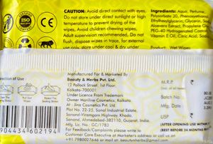 Bionechral AQVVA Wet Wipes