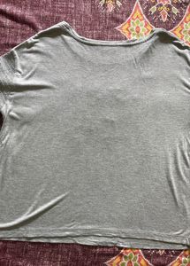 Grey Top With Styled Sleeves