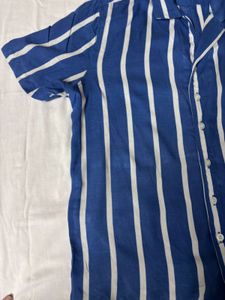 ZUDIO MENS BLUE STRIPPED SHIRT