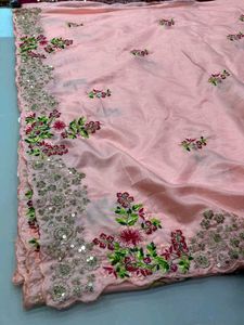 🆕️🆕️PINK FLORAL SAREE