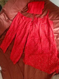 Red Kurta Set