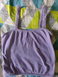 Purple Tie-Front Cardigan