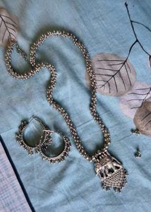 Elephant Pendant Jewelry Set